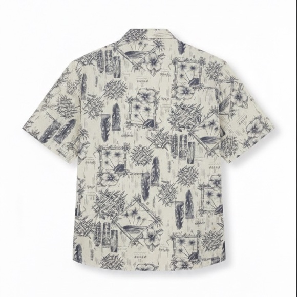 Newport Blue Vintage Style Aloha Shirt XL Cotton Rayon Beach Vacation Top - Picture 4 of 4